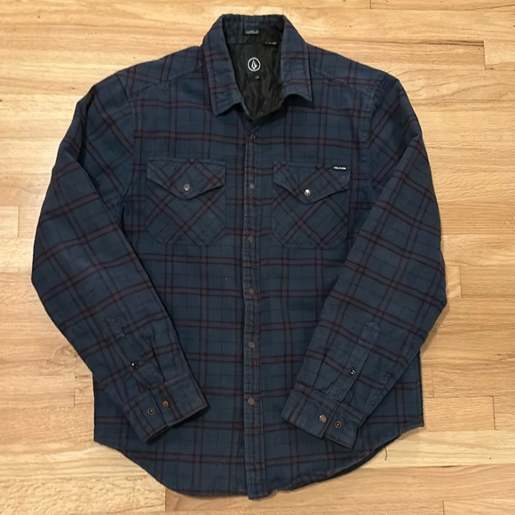 Volcom Windproof Quilted Flannel, size L - Picture 1 of 7